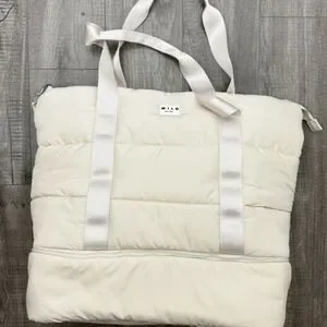 Wilo The Label Bags Wilo The Label Puff Puffer Gym Bag Tote In